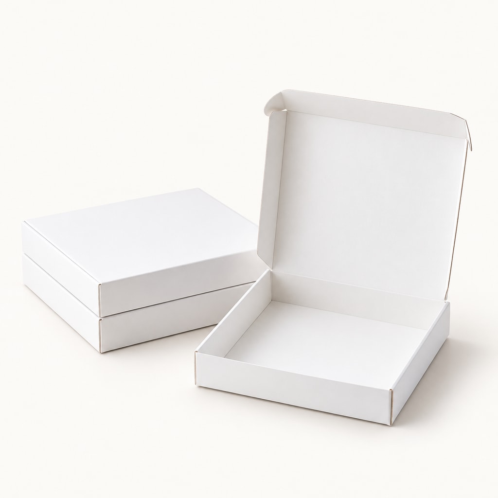 Boite pâtissière blanche hauteur 8 (pqt 50) (16x8)