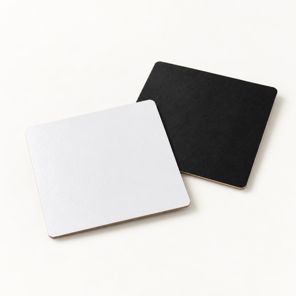 Carre Blanc/Noir 9cm