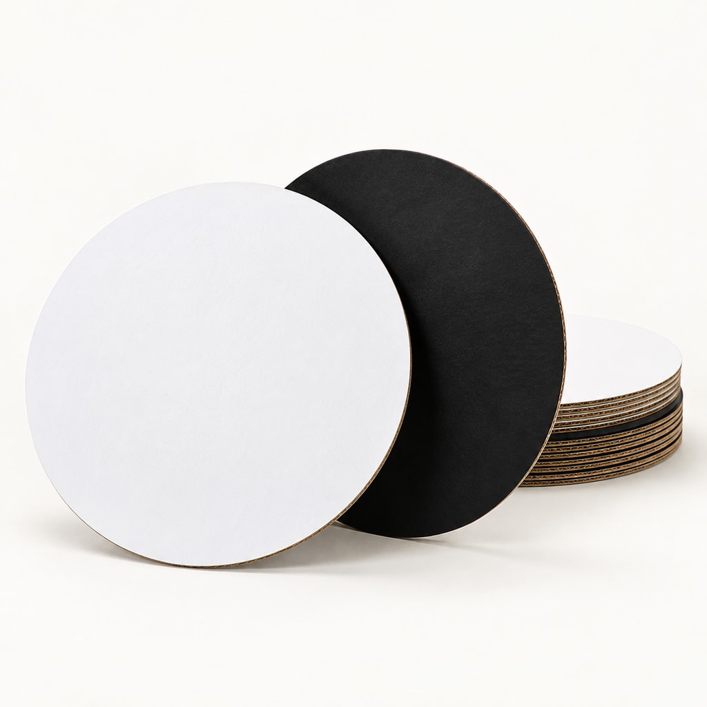 Rond Blanc/Noir (16cm)