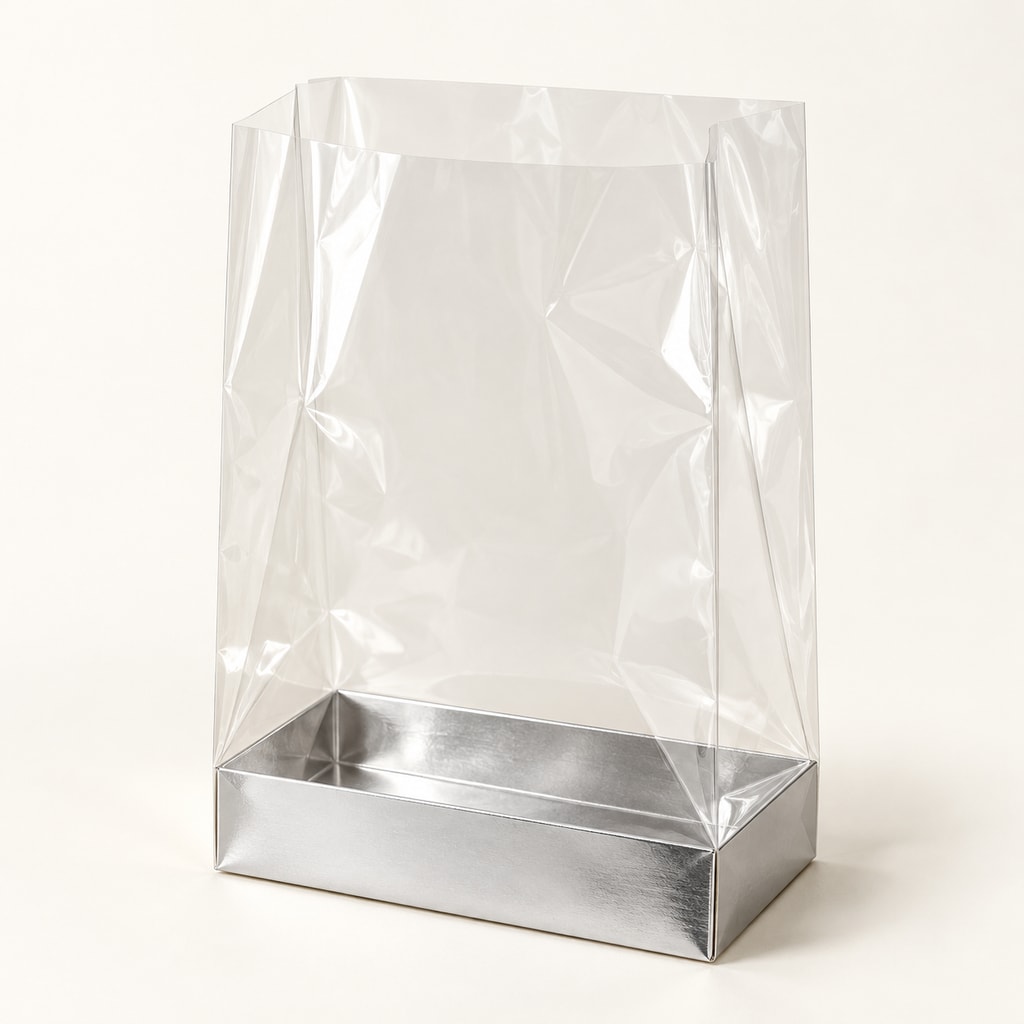 Sac fond carton argent (120x260)