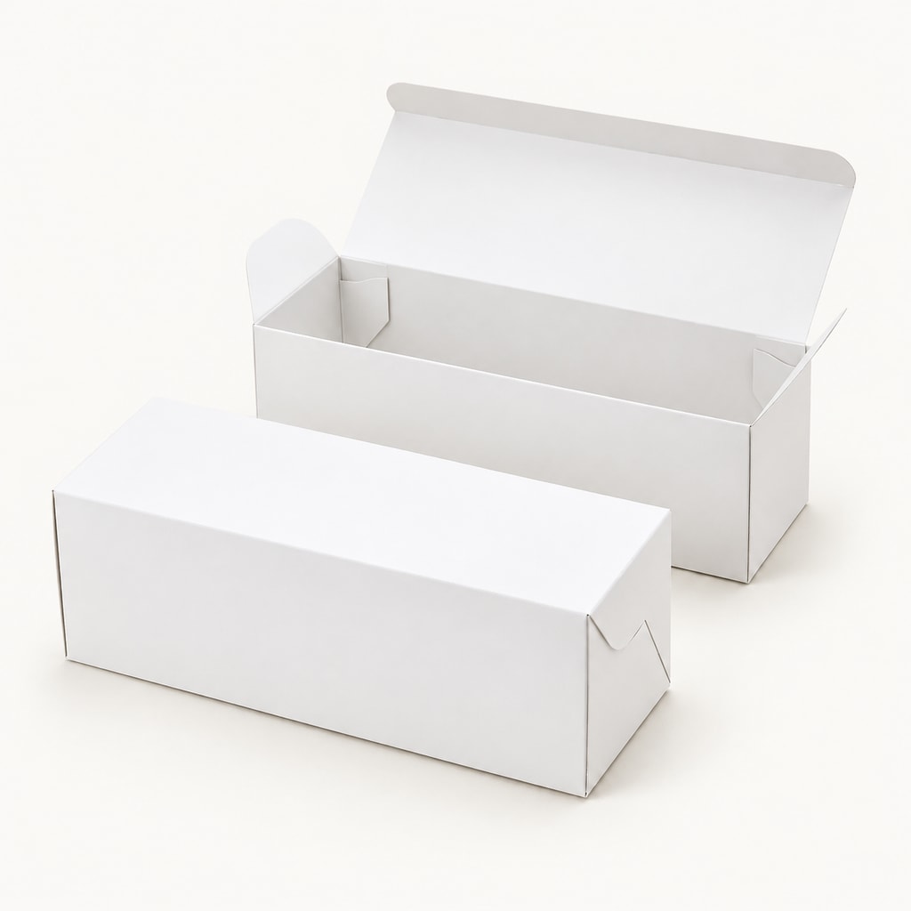 Boite a bûche Blanche 25x11.5x10.5
