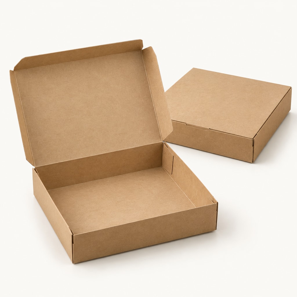 Boite pâtissière kraft hauteur 5 (pqt 50) (16x5)