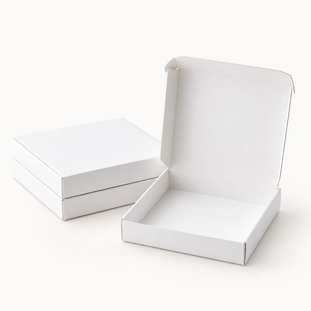 Boite pâtissière blanche hauteur 8 (pqt 25) (29x8)