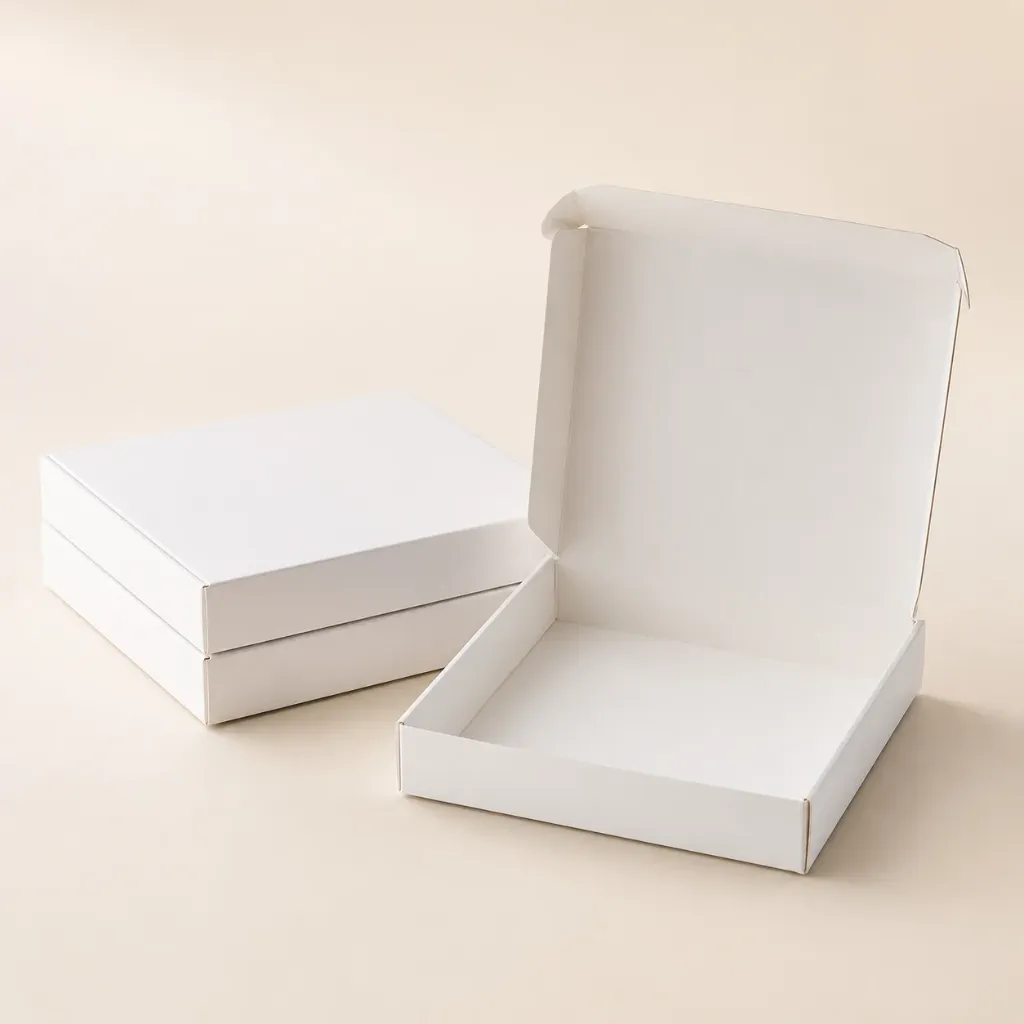 Boite pâtissière blanche hauteur 5 (pqt 25) (29x5)