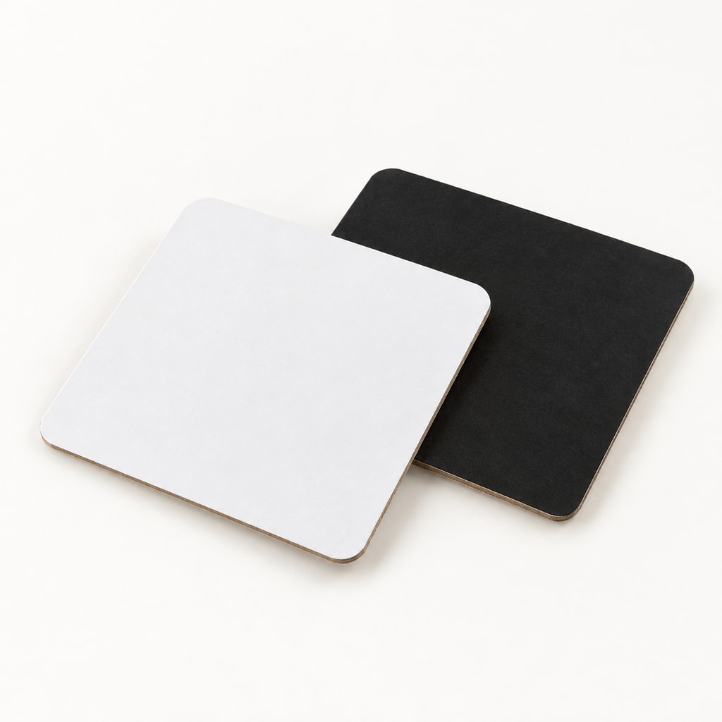 Carre Blanc/Noir 8cm