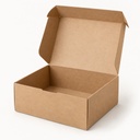 Boite pâtissière kraft hauteur 8 (pqt 50)